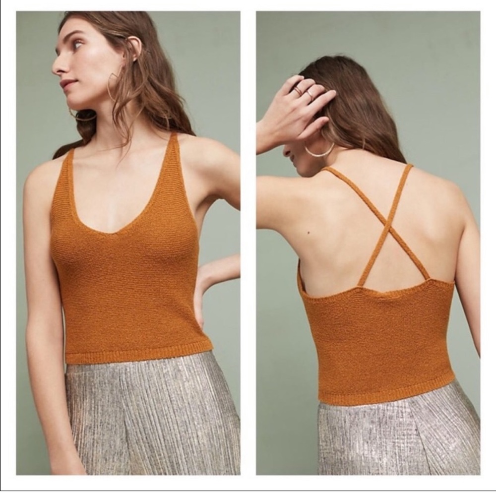 Anthropologie Moth Sweater Crop Knit
